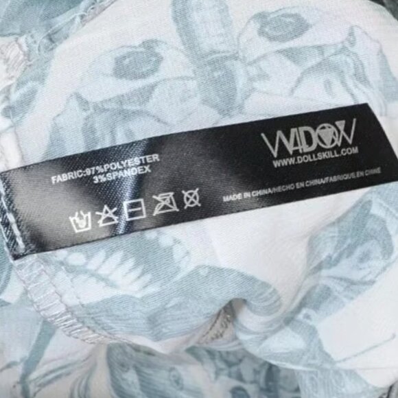 Dolls Kill Widow Divine Spirit World Lace Trim Moth Print Dress NWT - Picture 7 of 7